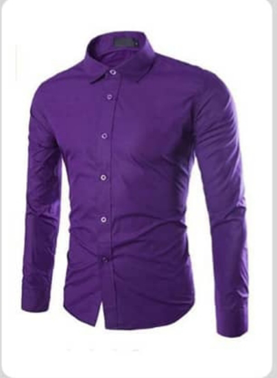 Image sur Chemise en coton - violette