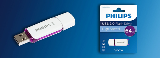 Image sur Philips USB Flash Drive Snow Edition 64 Go, USB 2.0
