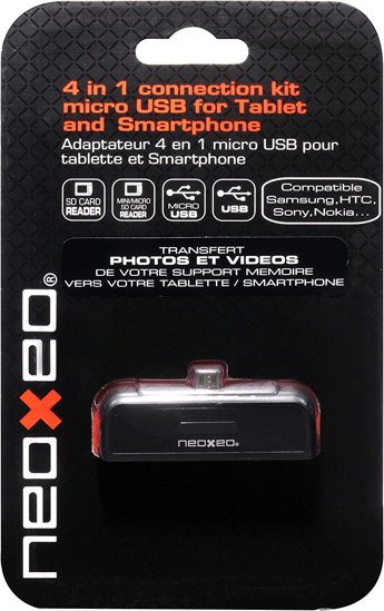 Image sur NEOXEO Kit de connection USB / Micro USB carte mémoire vers Tablettes et Smartphones