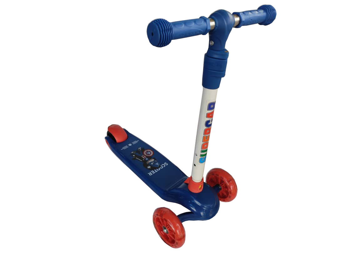 Trottinette Pliable Adulte/enfant - Guidon Réglable 89-104 Cm, Frein à Main, Roues 200 Mm PU