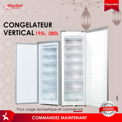CONGÉLATEUR STARSAT VERTICAL 280L