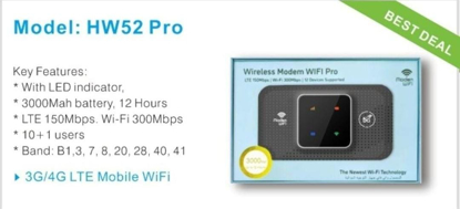 Agrandir l'image de Modem wifi HW52PRO Image de Modem wifi HW52PRO