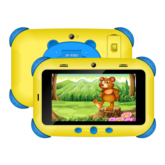 Image sur Tablette Éducative Kids 5 mini  - 3G - 5" - 16GO Rom / 2  Go Ram - 1 sim -  Quad-Core  - 3500 Mah - jaune - 13 mois de garantie