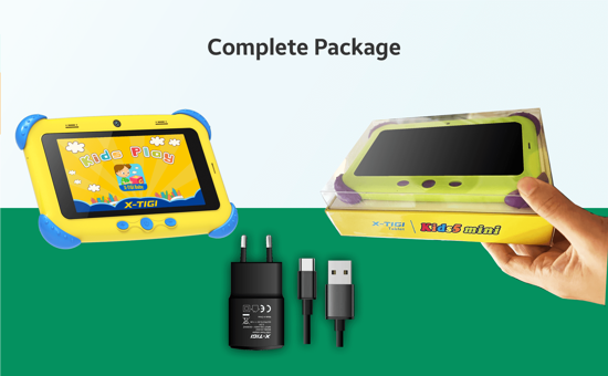 Image sur Tablette Éducative Kids 5 mini  - 3G - 5" - 16GO Rom / 2  Go Ram - 1 sim -  Quad-Core  - 3500 Mah - jaune - 13 mois de garantie