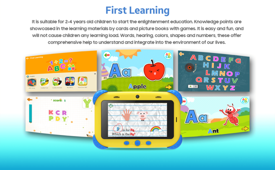 Image sur Tablette Éducative Kids 5 mini  - 3G - 5" - 16GO Rom / 2  Go Ram - 1 sim -  Quad-Core  - 3500 Mah - vert - 13 mois de garantie