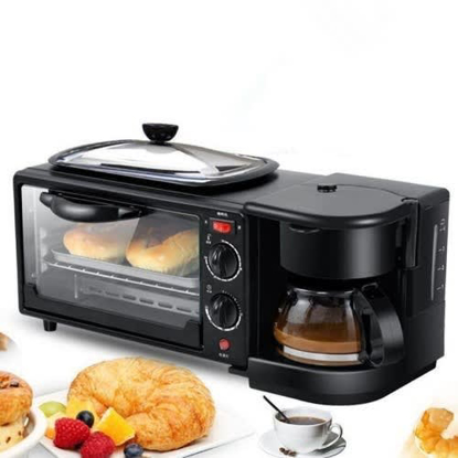Image de Machine 3 In 1 MultiFunction Breakfast Maker Machine+Grill,Tea-Coffe