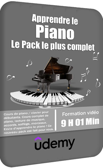Image sur Apprendre le Piano – Le Pack le plus complet  (Udemy)  | 9 H 01 Min | 17 Go