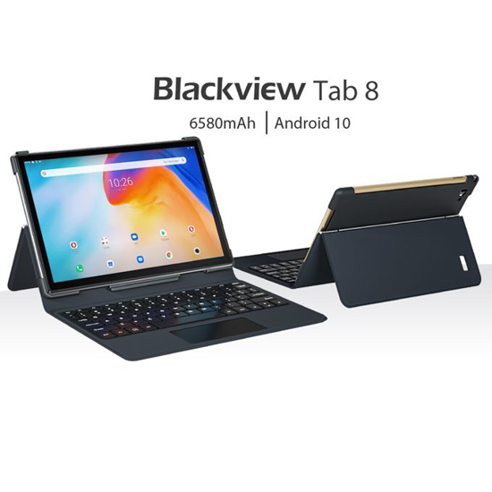 Image sur Tablette BLACKVIEW TAB 8 (pochette avec clavier intrégré) - 10.1" - 64Go/4Go Ram - Dual Nano Sim - 13MP/5MP - 6580mAh - 12 mois de garantie