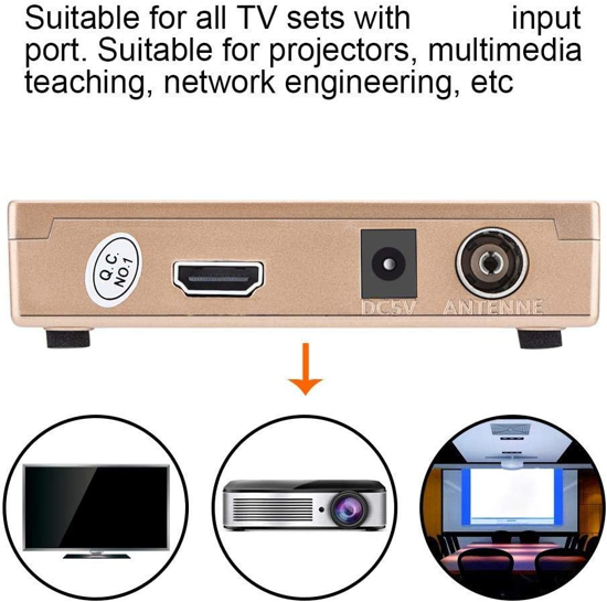 Image sur combo tv avec hdmi et usb  adaptateur récepteur TV analogique avec télécommande pour projecteurs, enseignement multimédia, ingénierie réseau