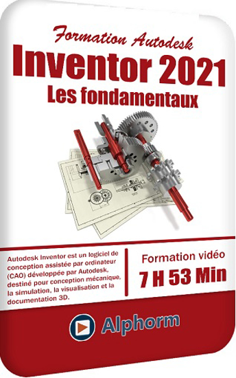 Image sur Formation Autodesk Inventor 2021 – Les fondamentaux + Livre - 7h 53 Min -16 Go