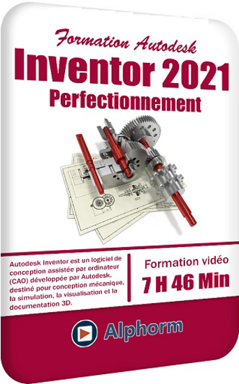 Image sur Formation Autodesk Inventor 2021 – Perfectionnement + Livre 7h 46 Min -16 Go