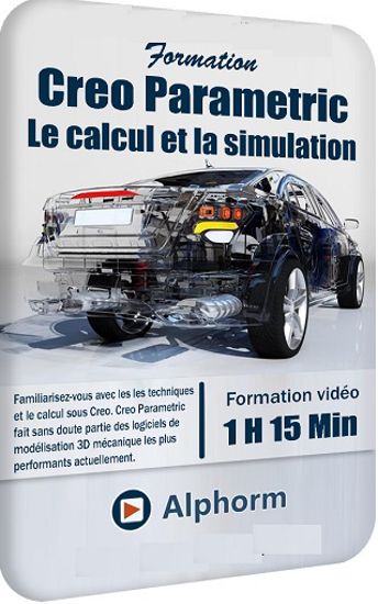 Image sur Formation Creo Parametric - Le calcul et la simulation + Livre 1 H 15 Min - 2.3 Go