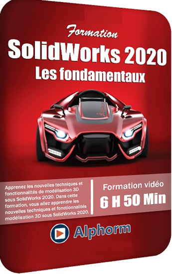 Image sur Formation SolidWorks 2020 - Les fondamentaux + Livre 6h 50 Min -15 Go
