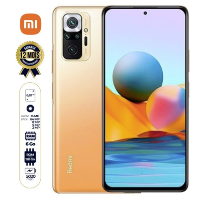 Image de Xiaomi Redmi Note 10 version globale - 6.43" - 128 Go/4Go RAM - 2 SIM - 48MP/13MP - 5000mAh