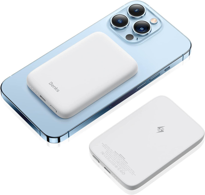 Image de power bank magnetique sans fil magsafe pour iphone - 5000mah