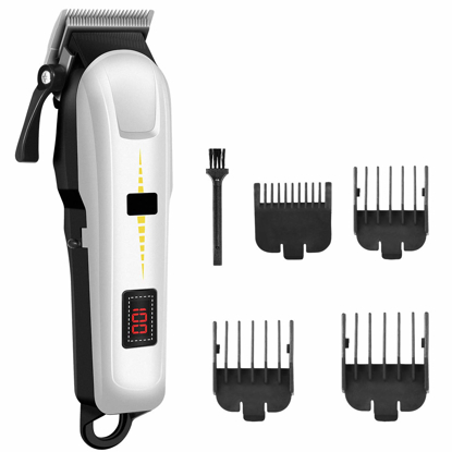 Image de Tondeuse à cheveux 3-en-1, kit de coupe de cheveux sans fil professionnel pour hommes avec 4 peignes limités