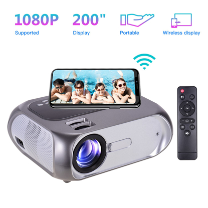 Agrandir l'image de video projecteur intelligent T7 wireless sans fil avec wifi et miracast 4k Image de video projecteur intelligent T7 wireless sans fil avec wifi et miracast 4k