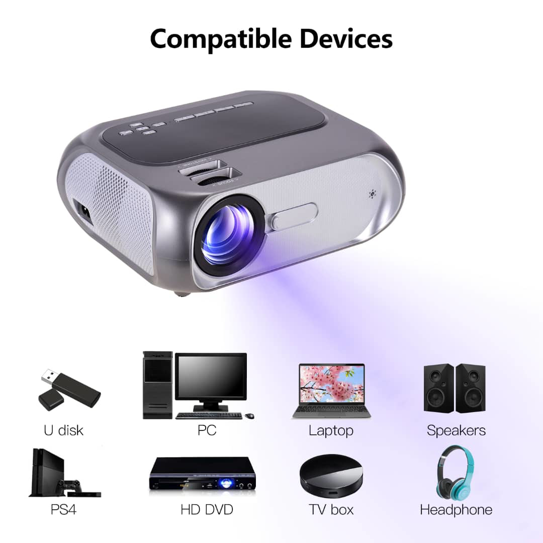 video projecteur intelligent T7 wireless sans fil avec wifi et miracast 4k