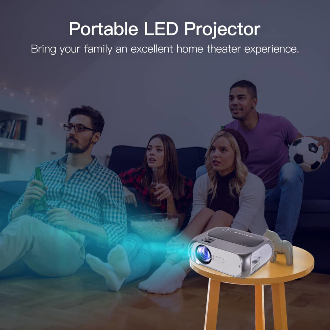 Projecteur Intelligent P30 Max 4K Avec 2 Manettes - 35 000 Jeux, WiFi Bluetooth, Portable Pour Maison