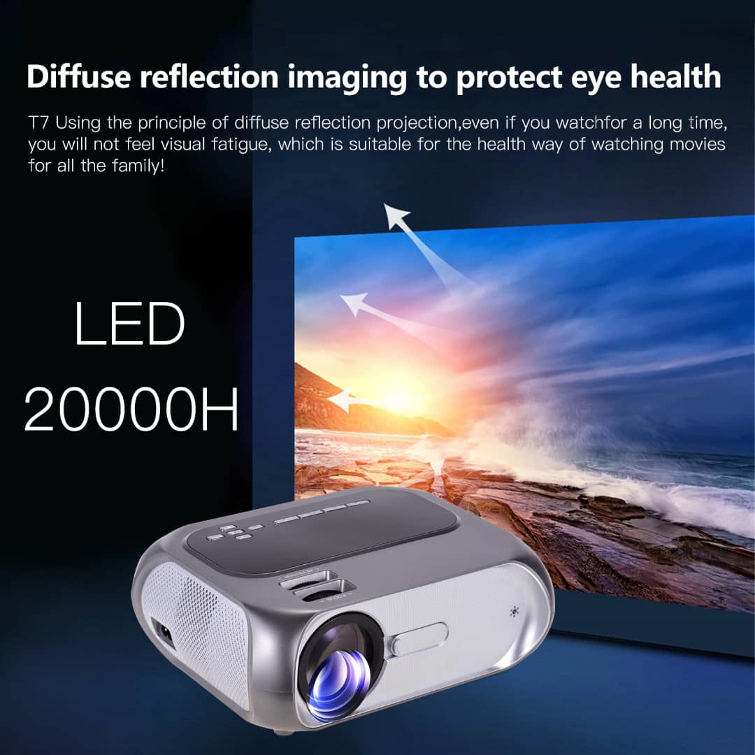 video projecteur intelligent T7 wireless sans fil avec wifi et miracast 4k