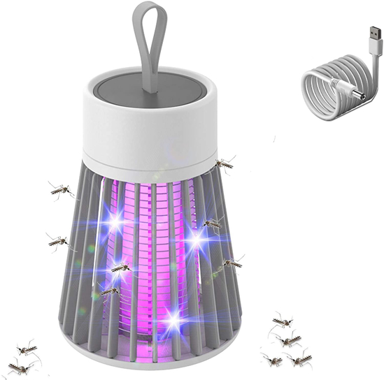 Image sur Lampe anti-moustique à chocs électriques ronde en plastique