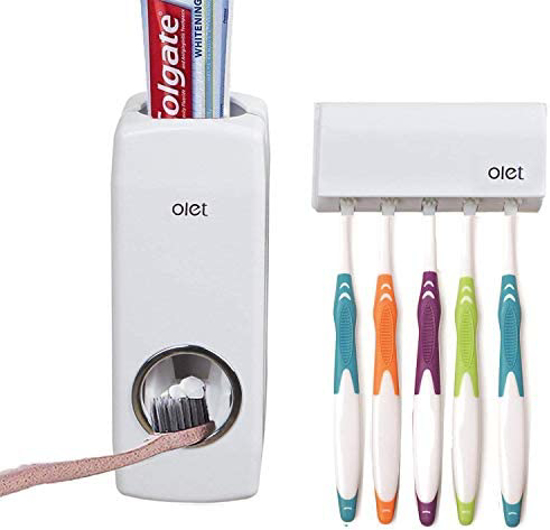 Image sur Distributeur de dentifrice et support de brosse à dents