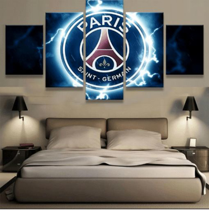 Image de Tableau décoratif d'intérieur - Paris Saint Germain 5 en 1