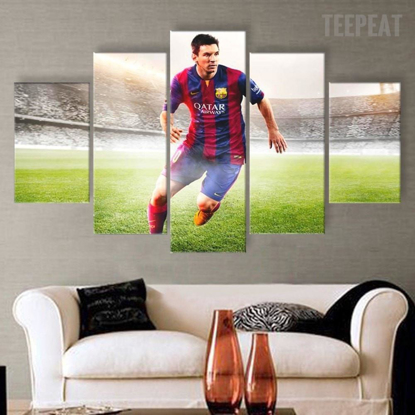 Image de Tableau décoratif d'intérieur MESSI ( LA POUGLA ) 5 en 1
