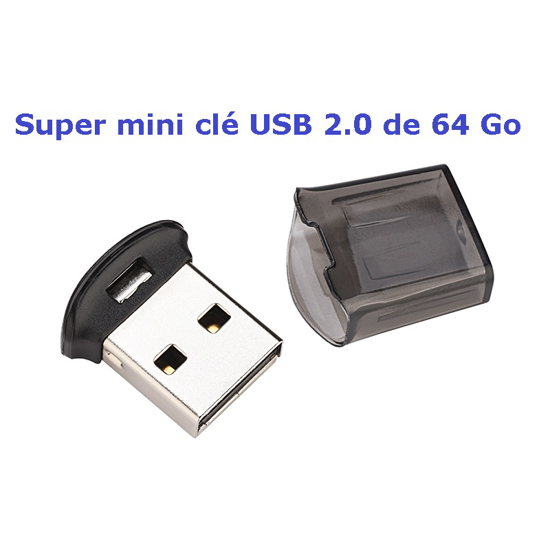 Super mini clé USB 2.0 de 64 Go.