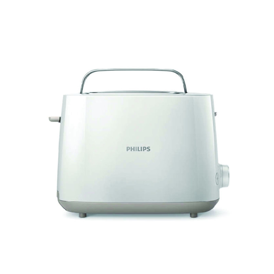 Image sur Grille-pain Philips HD2581 – 2 fentes larges – 8 réglages brunissement – fonction décongélation/réchauffage + position « high-lift » – Garantie 03 mois