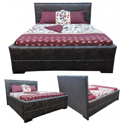 Agrandir l'image de 2 Places Lit Moderne VICTOR En Cuir Chocolat Avec La Mousse Partout Image de 2 Places Lit Moderne VICTOR En Cuir Chocolat Avec La Mousse Partout