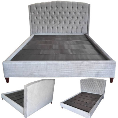 Agrandir l'image de 4 Places Lit Moderne NFOR En Velours Gris avec La Mousse Partout - NFO-4G Image de 4 Places Lit Moderne NFOR En Velours Gris avec La Mousse Partout - NFO-4G