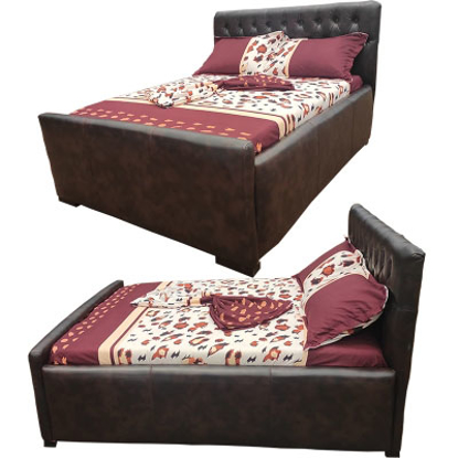 Agrandir l'image de 2 Places Lit Moderne Dominion En Cuir Chocolat Avec La Mousse Partout -DON-2C Image de 2 Places Lit Moderne Dominion En Cuir Chocolat Avec La Mousse Partout -DON-2C