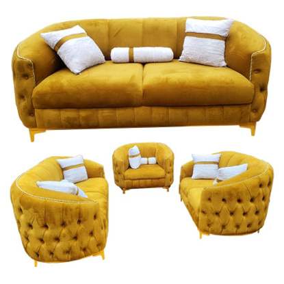 Agrandir l'image de Salon en velours ChesterSlope En Velour, 6plcs Classe Du Roi, Très Solide -CHS-6Y Image de Salon en velours ChesterSlope En Velour, 6plcs Classe Du Roi, Très Solide -CHS-6Y