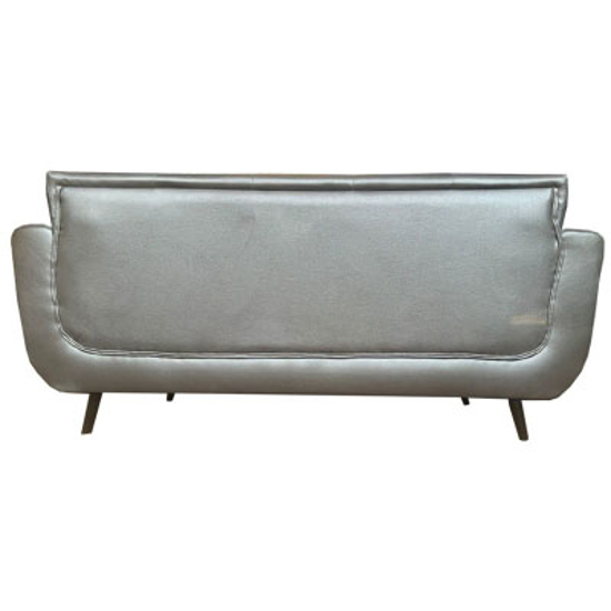 Image sur 5 Places, Salon Moderne AUSTIN En Cuir Gris. Très Solide Et Confortable -AUS-5GG