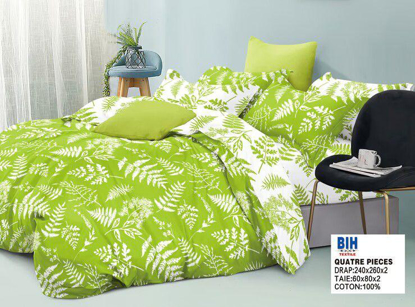 Agrandir l'image de 2 Draps 3 Places + 1 Paire De Taies D'Oreiller Image de 2 Draps 3 Places + 1 Paire De Taies D'Oreiller