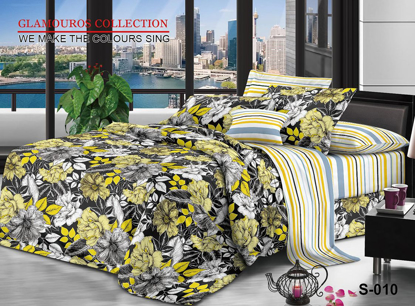 Image de 2 Draps 3 Places + 1 Paire De Taies D'Oreiller