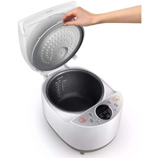 Image sur Cuiseur de riz Philips HD4515/55 – cuisson “Smart 3D” – pot interne Bakuhanseki 5 couches – 10 menus automatiques – Garantie 03 mois