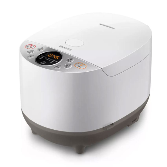 Image sur Cuiseur à riz Philips HD3038/56 – 1,8 L “Fuzzy Logic 3D” – pot 5 couches antiadhésif – 9 menus automatiques – Garantie 03 mois