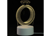 Veilleuse Led 3D en forme de cœur, lampe de chevet, décoration romantique pour la saint-valentin