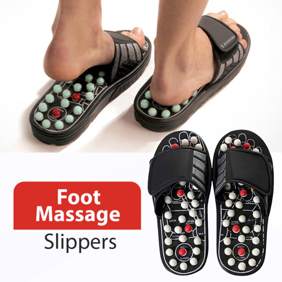 Image sur Pantoufles de massage de réflexologie des pieds