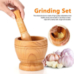 Image sur Ensemble de mortier avec pilon en résine,bol broyeur, pour ail, herbes et épices, outils de cuisine, de restaurant