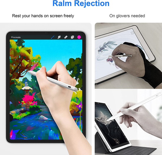 Image sur Stylet pour écrans tactiles Pencil, Stylet avec Pointe Crayon à écran Tactile Compatible avec iPad Pro/iPad / iPhone/Samsung iOS Tablette