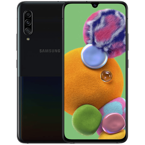 Image sur Samsung Galaxy A90 – 5G – 6,7”- 128+6Go – 48MPx – 4500mAh – écouteur sans fil + pochette +Glace – occasion d europe– Garantie: 06 mois