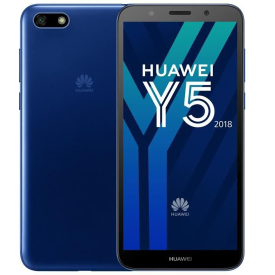 Image sur Téléphone huawei Y5 2018 -  64G/3G DE RAM -android 8.1 -  Quadcore - 5,45 pouces - 4G - 13/ 5/8MPX - 3020 mah - 03 mois garantie