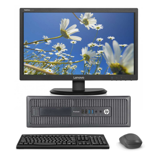 Image sur Ordinateur de bureau HP ProDesk 600 G1- 4GB RAM/ 250 Go SATA ( Reconditionné ) sans moniteur avec clavier et souris