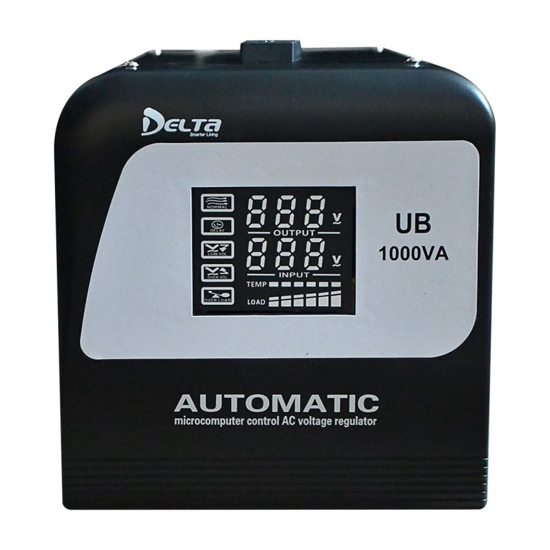 Image sur Stabilisateur Regulateur de tension digital - Delta - UB-1000