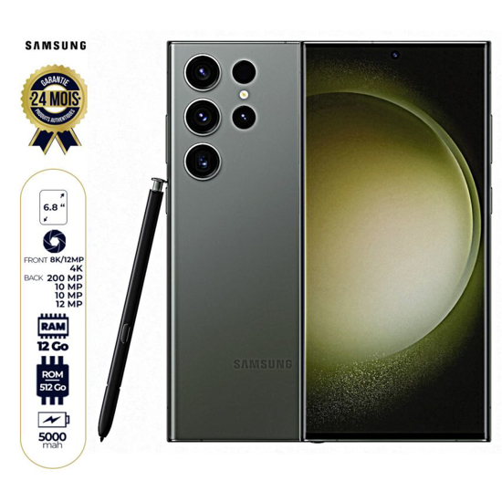 Image sur Samsung Galaxy S23 Ultra 5G - 1T/12Go RAM - 6.8" - Dual SIM (2 Nano-SIMs and eSIM, dual stand-by) - 200MP+10MP+10MP+12MP 8K/12MP - 5000mAh