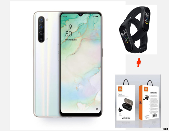 Image sur Oppo Reno3 Pro 5G 128GO / 8 GO RAM Occasion d europe ; ecouteur sans fil JBL + Montre Connectee + Cordon + Boitier + Glace ( 06 Mois de Garantie )