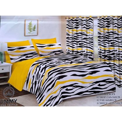 Image de 2 Draps + 2 Taies + 2 Rideaux - 3 Places